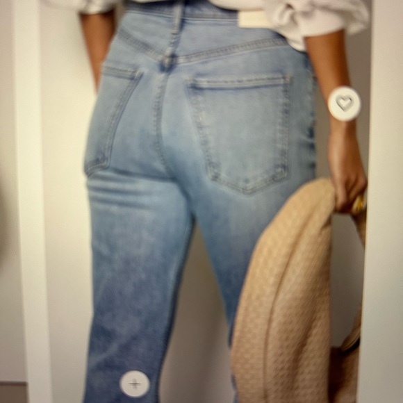 CITIZENS OF HUMANITY DAPHNE CROP SIZE 24 STRAIGHT LEG JEANS - Picture 2 of 7